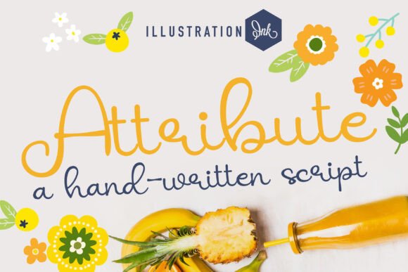 Attribute Font: A Handcrafted Script for Real Business Branding