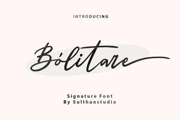 Bolitare Font: A Handwritten Typeface for Chic Craft Creations