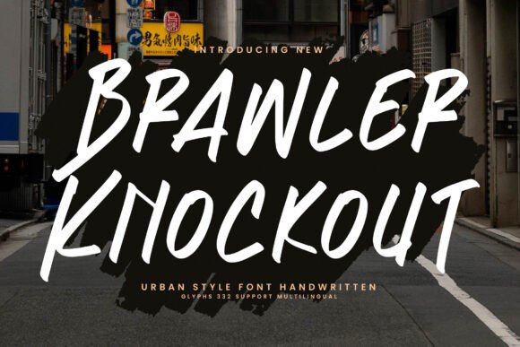 Brawler Knockout: A Bold Handwritten Typeface for Digital Branding