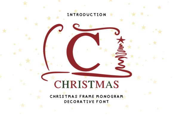 Christmas Frame Monogram: A Decorative Typeface for Editorial Elegance