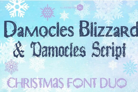 Damocles Blizzard Duo: A Font for Frosty Editorial Moments