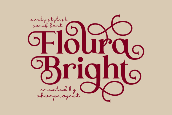 Floura Bright: A Stylish Serif Font for Editorial Design
