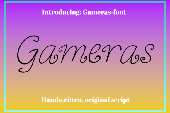 Gameras Font: A Bold Typeface for Digital Branding