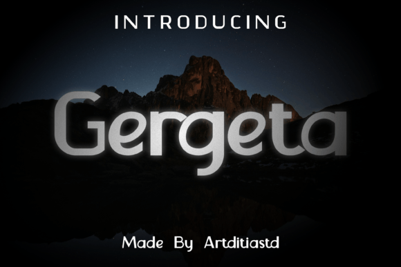 Gergeta Font: A Bold Typeface for Dynamic Campaigns