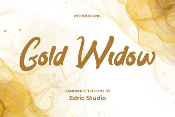 Gold Widow Font: A Sparkling Handwritten Typeface for Strong Campaigns
