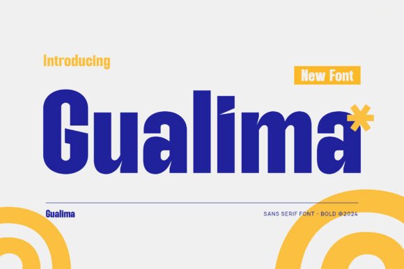 Gualima: A Bold Sans Serif Typeface for Modern Web Design