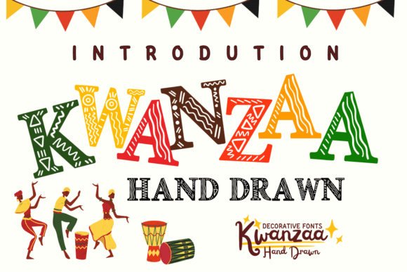 Kwanzaa Hand Drawn Font: A Joyful Addition to Creative Branding Projects