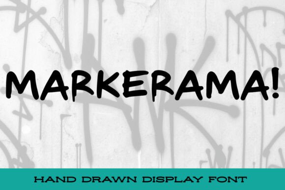 Markerama: A Playful Handwritten Font for Makers and Creatives