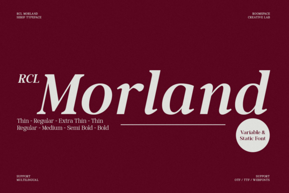 Morland Font: A Timeless Serif for Digital Branding