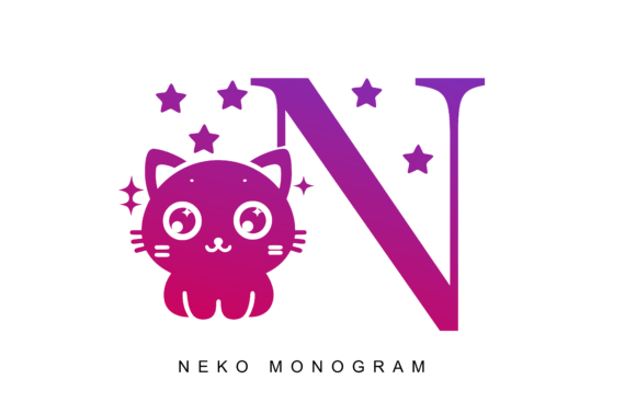 Neko Monogram Typeface: Elevate Your Digital Brand with Script Elegance