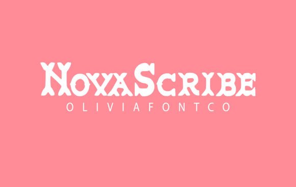 Novascribe: A Bold Serif Typeface for Creative Branding Projects