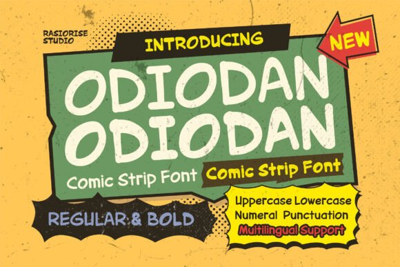 Odiodan Font: A Bold Handwritten Typeface for Digital Design