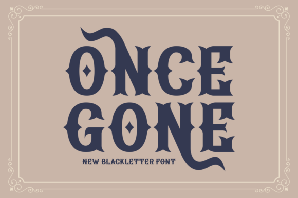 Once Gone Font: A Bold Typeface for Dark Fantasy Web Design