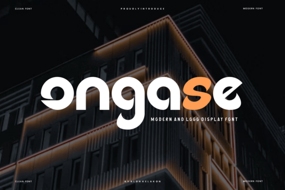 Ongase: A Bold Sans Serif Typeface for Creative Makers