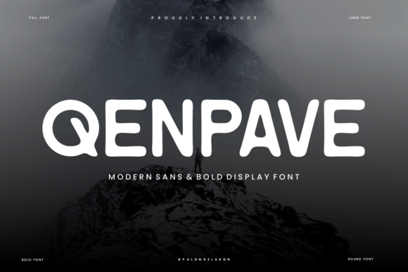 Qenpave: A Bold Typeface for Creative Makers