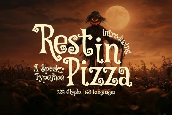 Rest in Pizza Font: A Spooky, Stylish Typeface for Branding with Personality