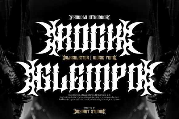Rock Glempo Font Review: A Gothic Blackletter for Bold Branding