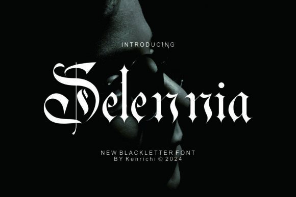 Selennia Font: A Bold Blackletter for Crafters and Makers