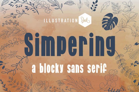 Simpering: A Bold, Hand-Crafted Font for Editorial Design