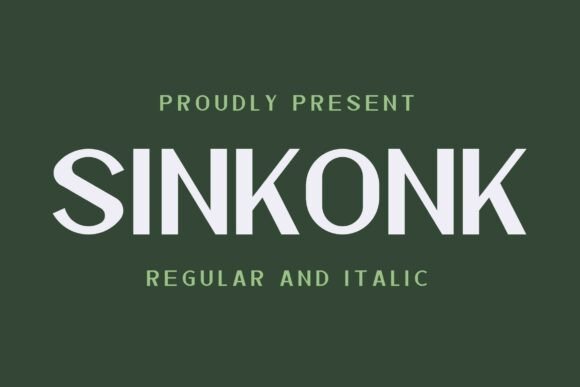Sinkonk: A Premium Sans Serif Font for Modern Branding