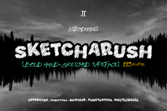 Sketcharush: A Hand-Sketched Typeface for Bold, Creative Craft Projects