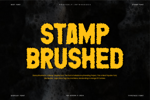 Stamp Brushed Font: A Bold Typeface for Editorial Design