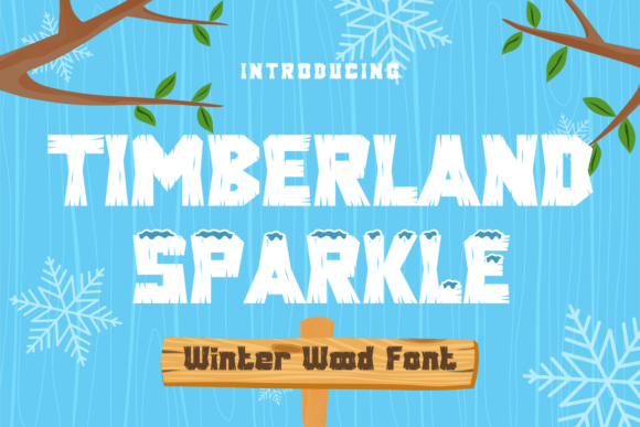 Timberland Sparkle: A Playful Display Typeface for Cozy Editorial Projects
