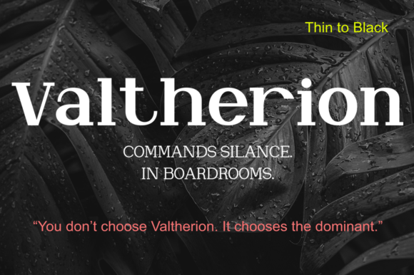 Valtherion: A Typeface That Elevates Editorial Design